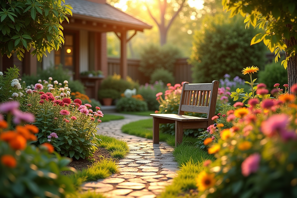 jardin fleuri