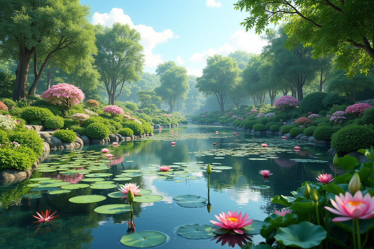 Sélection de plantes idéales pour les abords d’un bassin