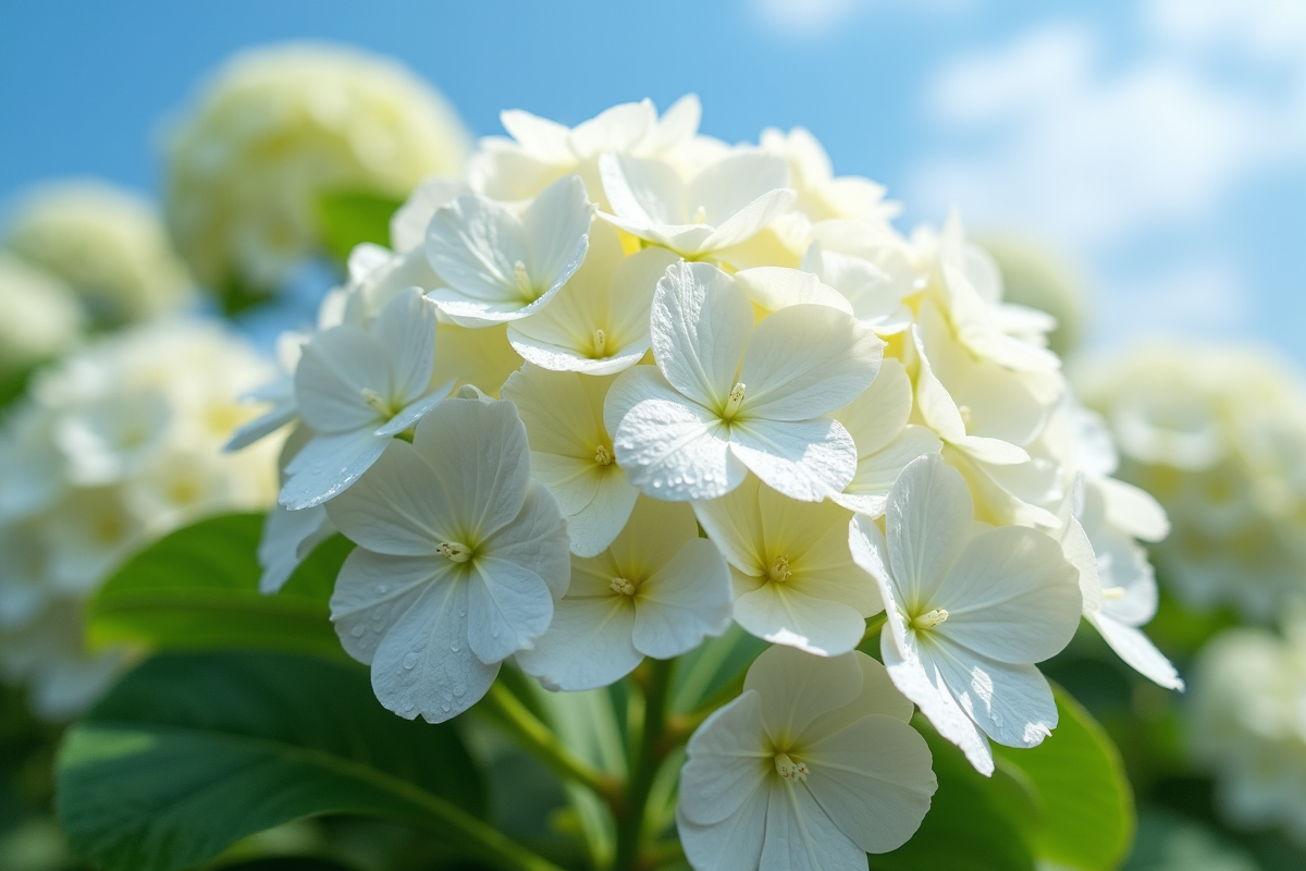 hortensias blancs