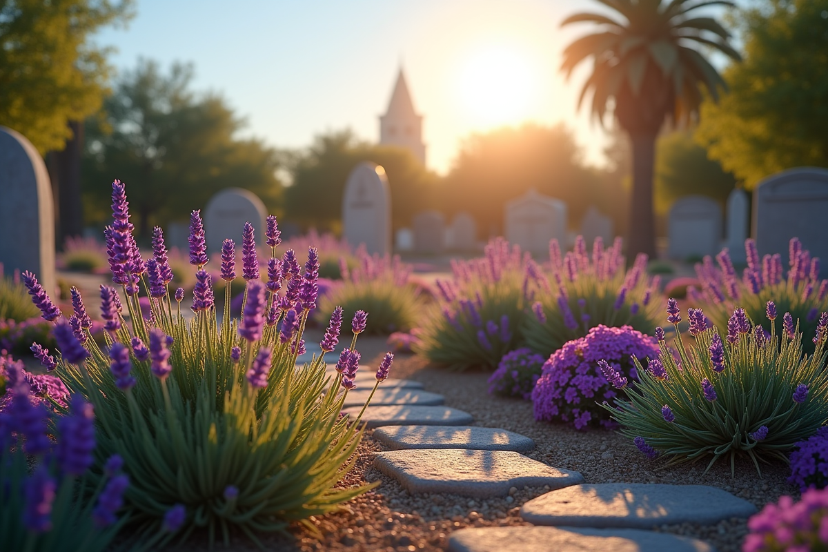 Plantes résistantes au plein soleil pour cimetières