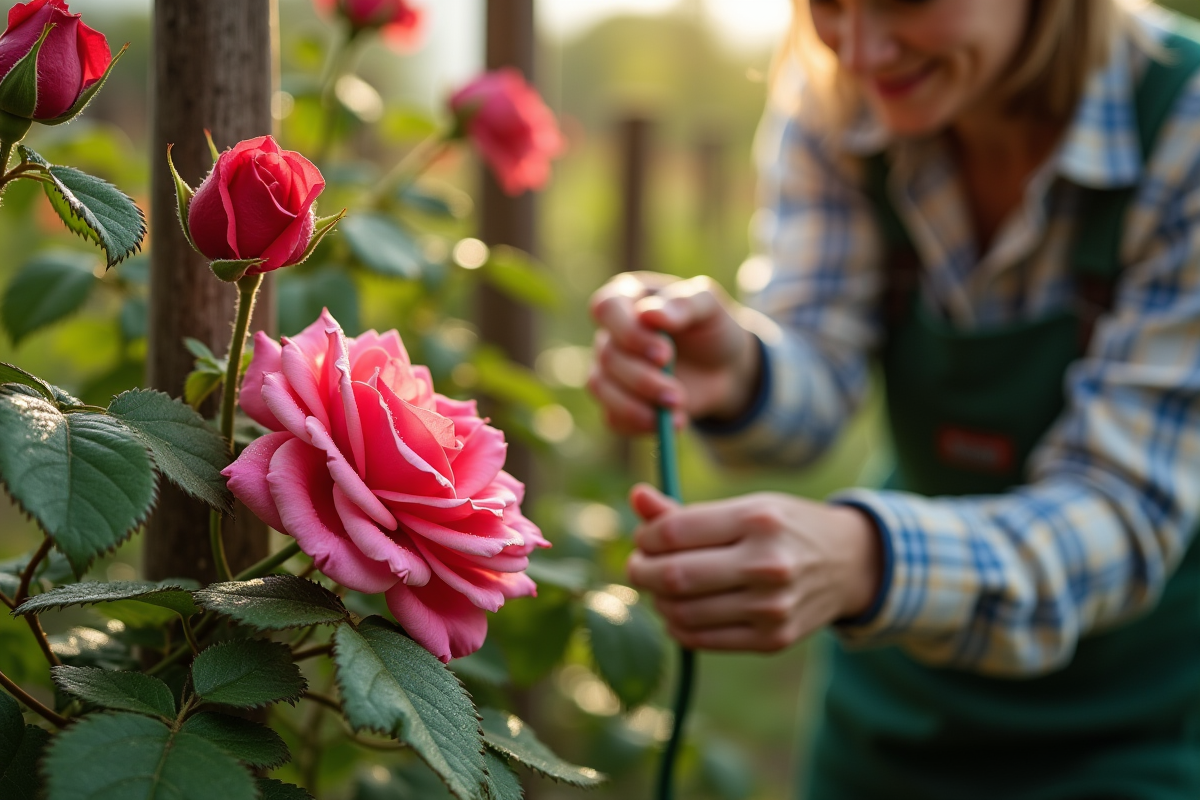Redressement de rosier : techniques efficaces pour un arbuste florissant